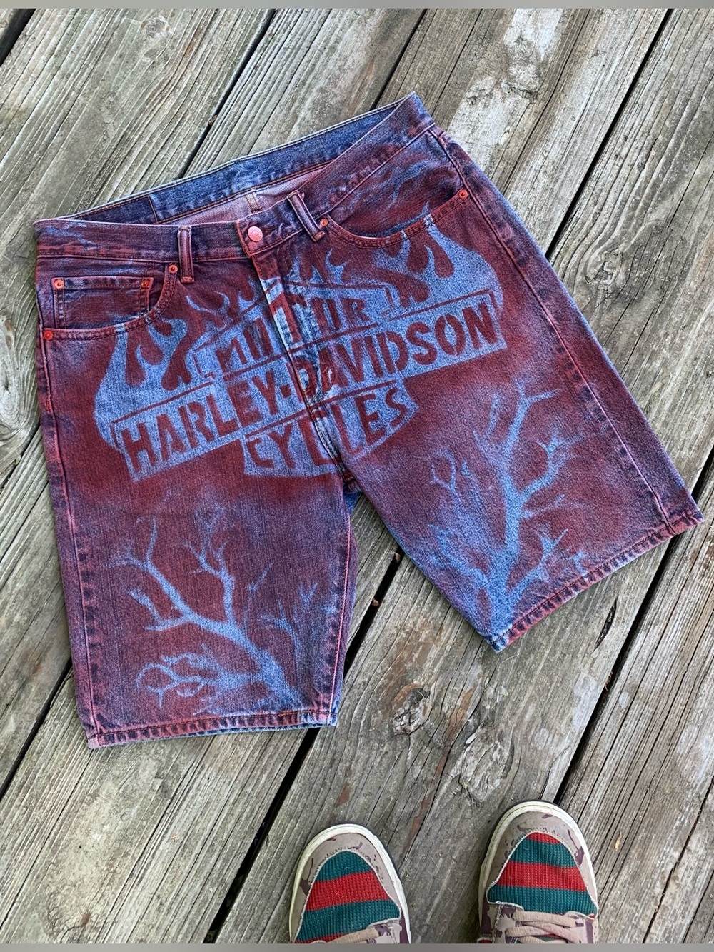 Harley Davidson Levi’s Jorts Shorts Men’s Size 34